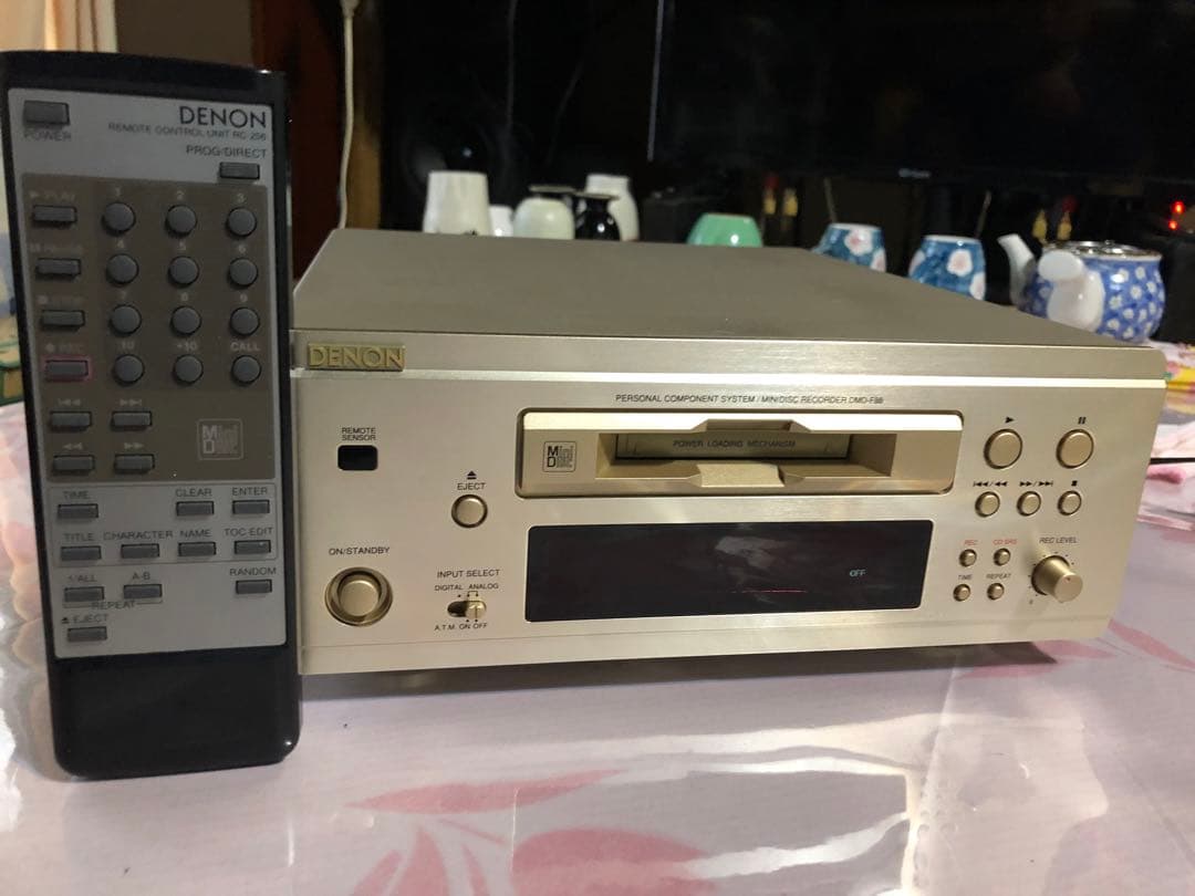 綺麗DENON DMD-Ｆ88 MDレコーダー動作品　未使用MD3枚付き