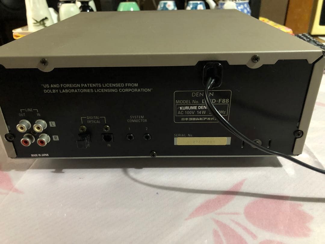 綺麗DENON DMD-Ｆ88 MDレコーダー動作品　未使用MD3枚付き