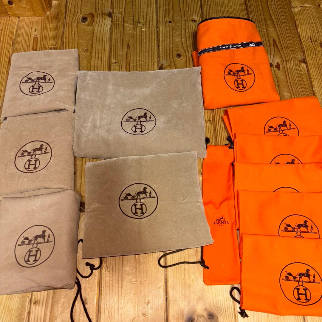 エルメス 保存袋　ショップ袋　巾着　１２枚まとめ