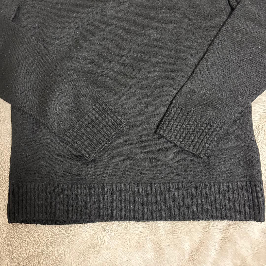 1/24まで 【美品】ドルモア／モックネックニット／ブラック／48