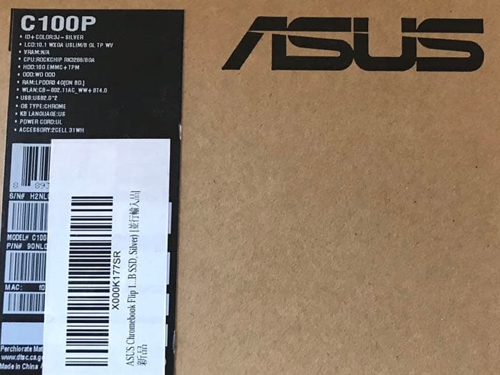 ASUS Chromebook C100P RAM4GB海外版