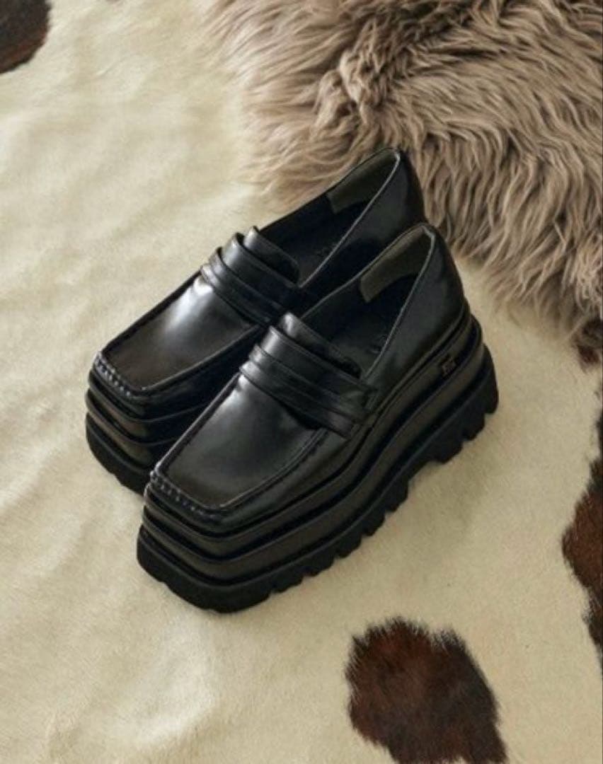 【Darich】ダーリッチ プラットフォームローファー✨BLK M size