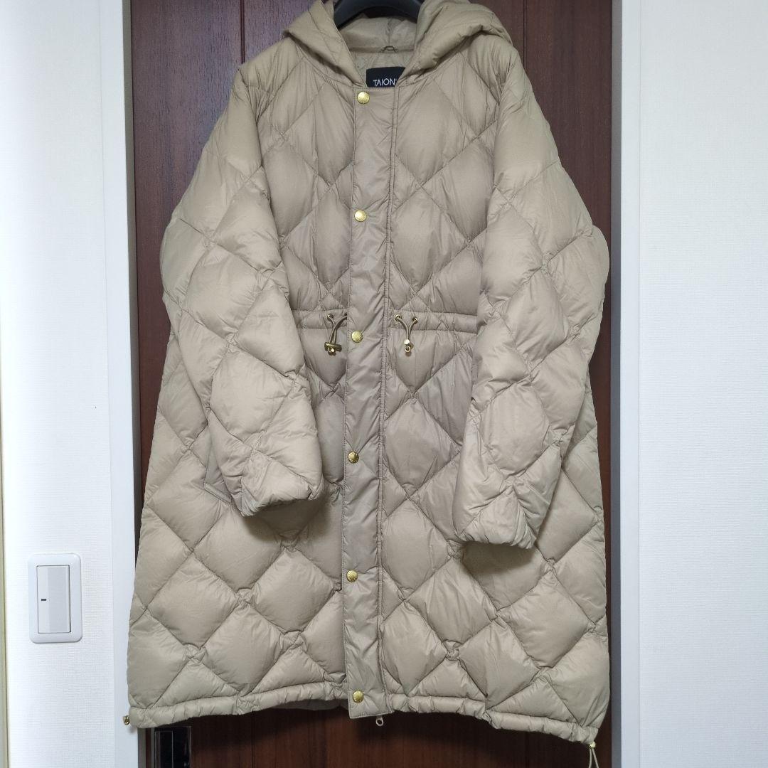 新作 NOLLEY'S 【TAION/タイオン】別注ミドル丈Aラインフードダウン