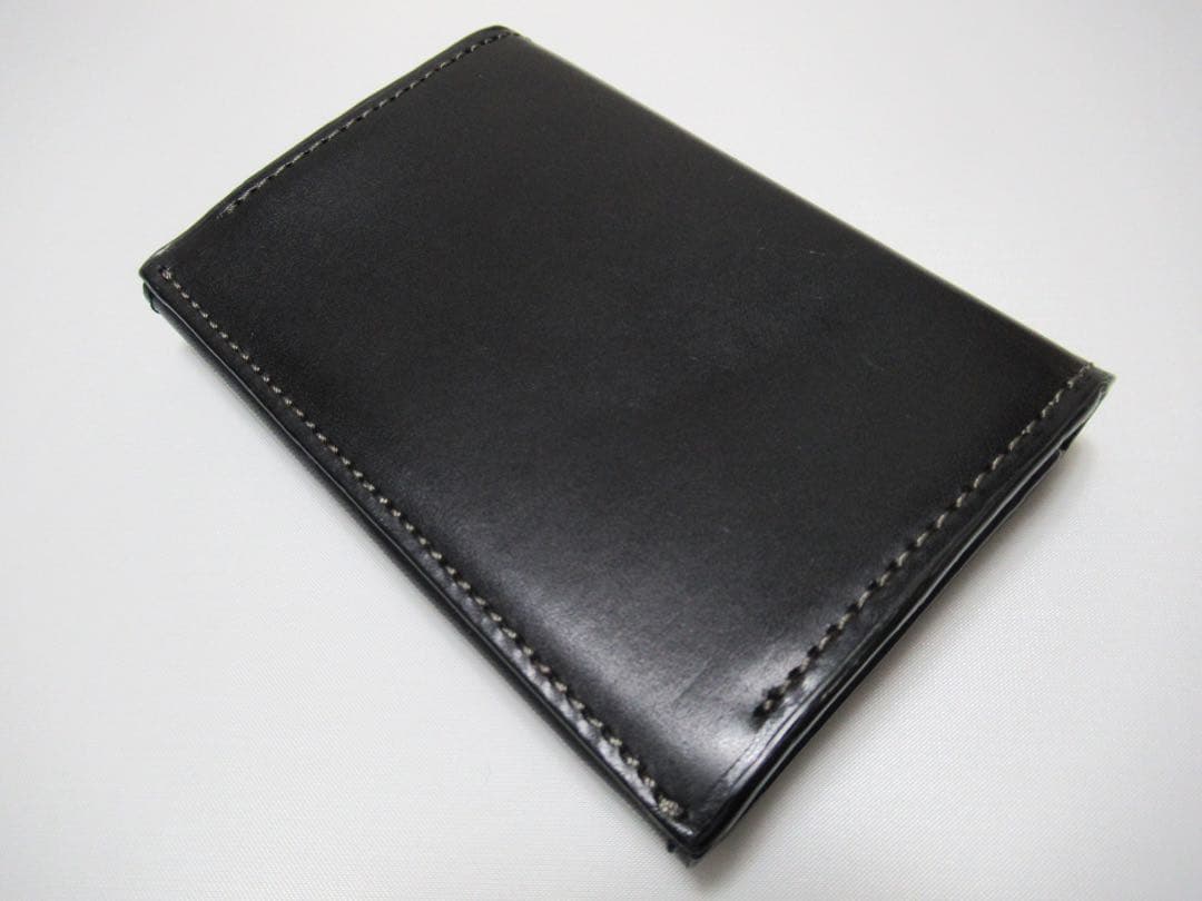 ポールスミス 新品！オールドレザーマルチストライプ入り牛革名刺入れ カードケース