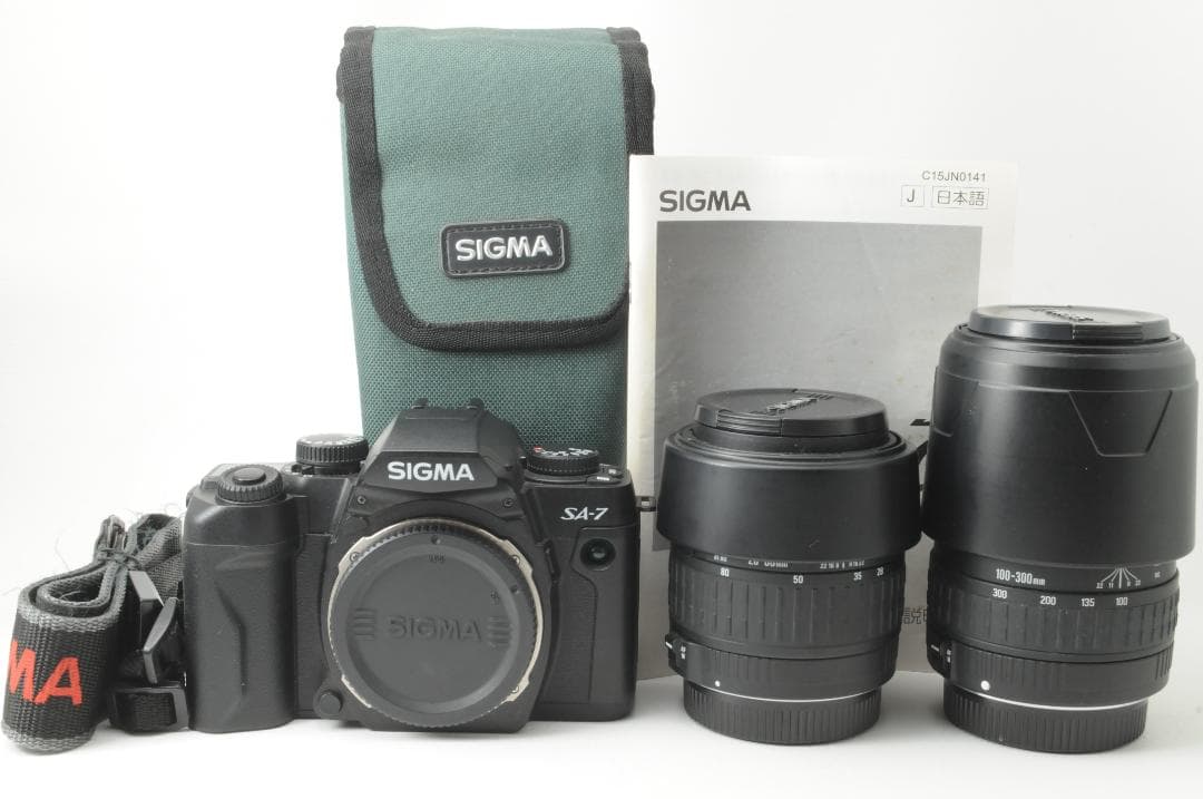 SIGMA シグマ SA-7＆28-80mm＆100-300mm＆ストロボ
