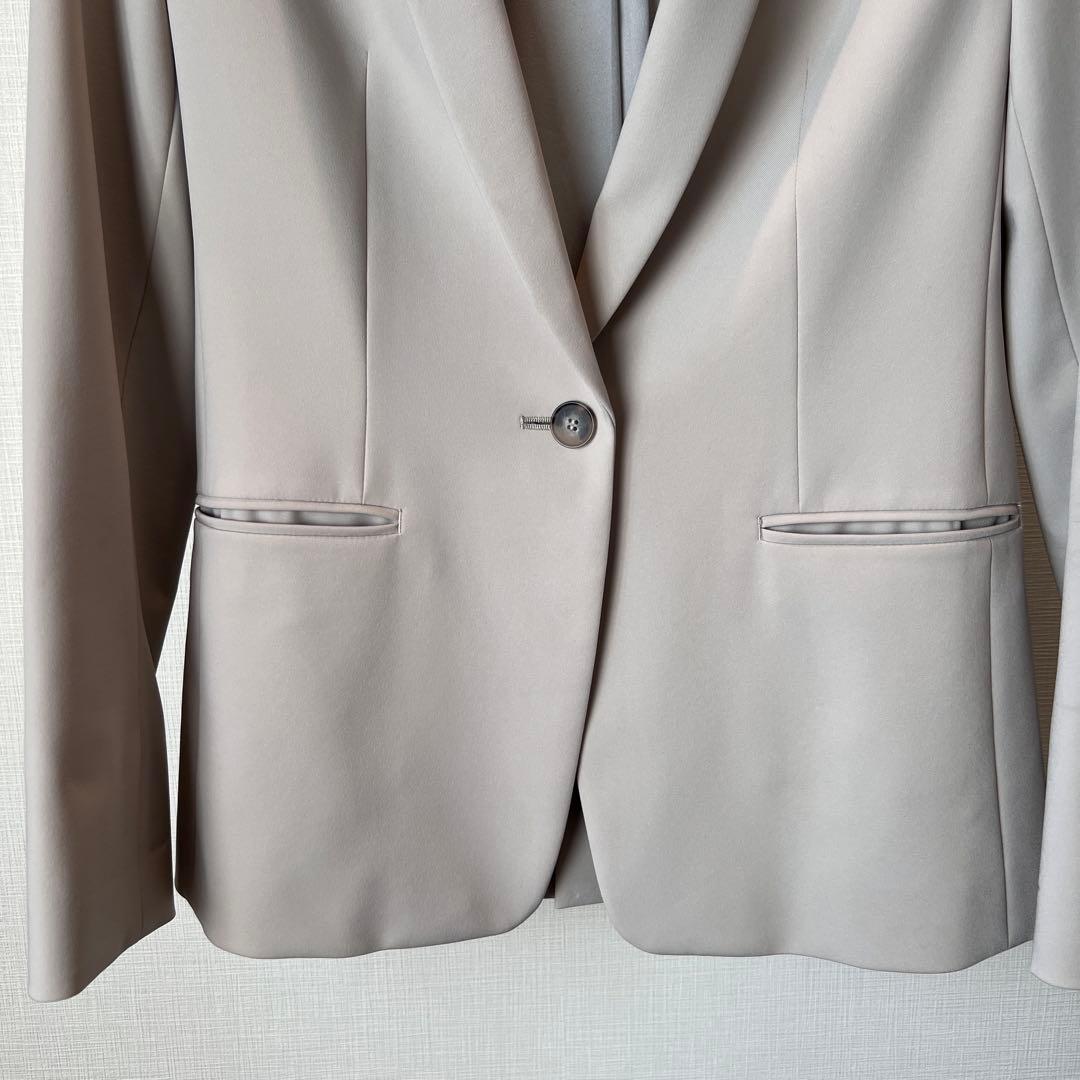 INDIVIインディヴィ パンツスーツ ベージュ / ライトグレー 【美品】