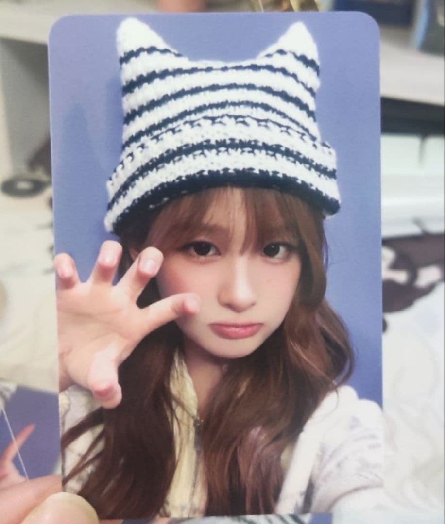 NMIXX ソリュン 1st makestar 限定 ネコミミニット帽 トレカ