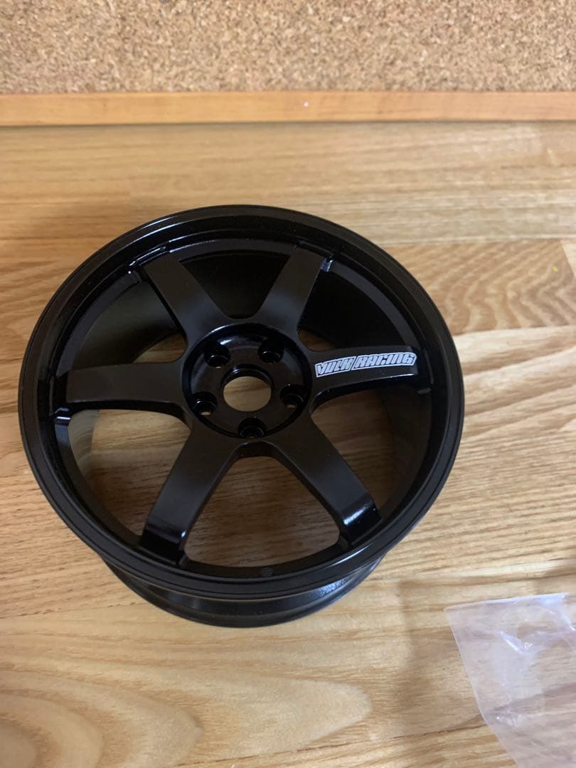 《新品》ミニチュアオブジェ レイズ RAYS TE37 ホイール ブラック黒