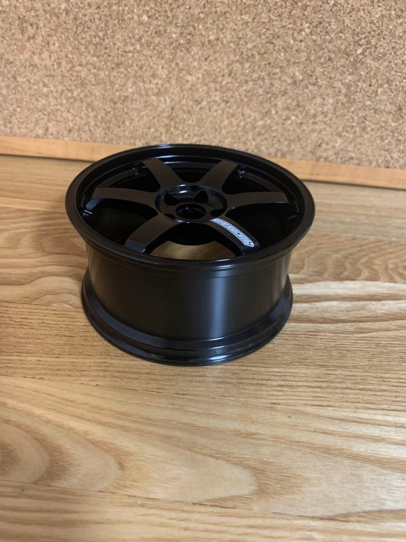 《新品》ミニチュアオブジェ レイズ RAYS TE37 ホイール ブラック黒