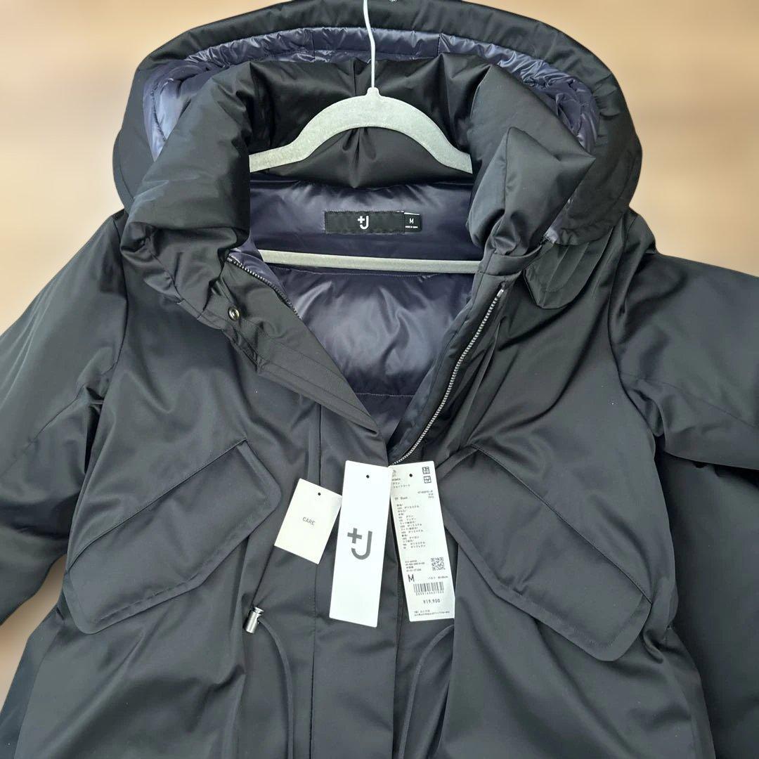 【未使用品】ユニクロ +J ジルサンダー ダウンショートコート ブラック M