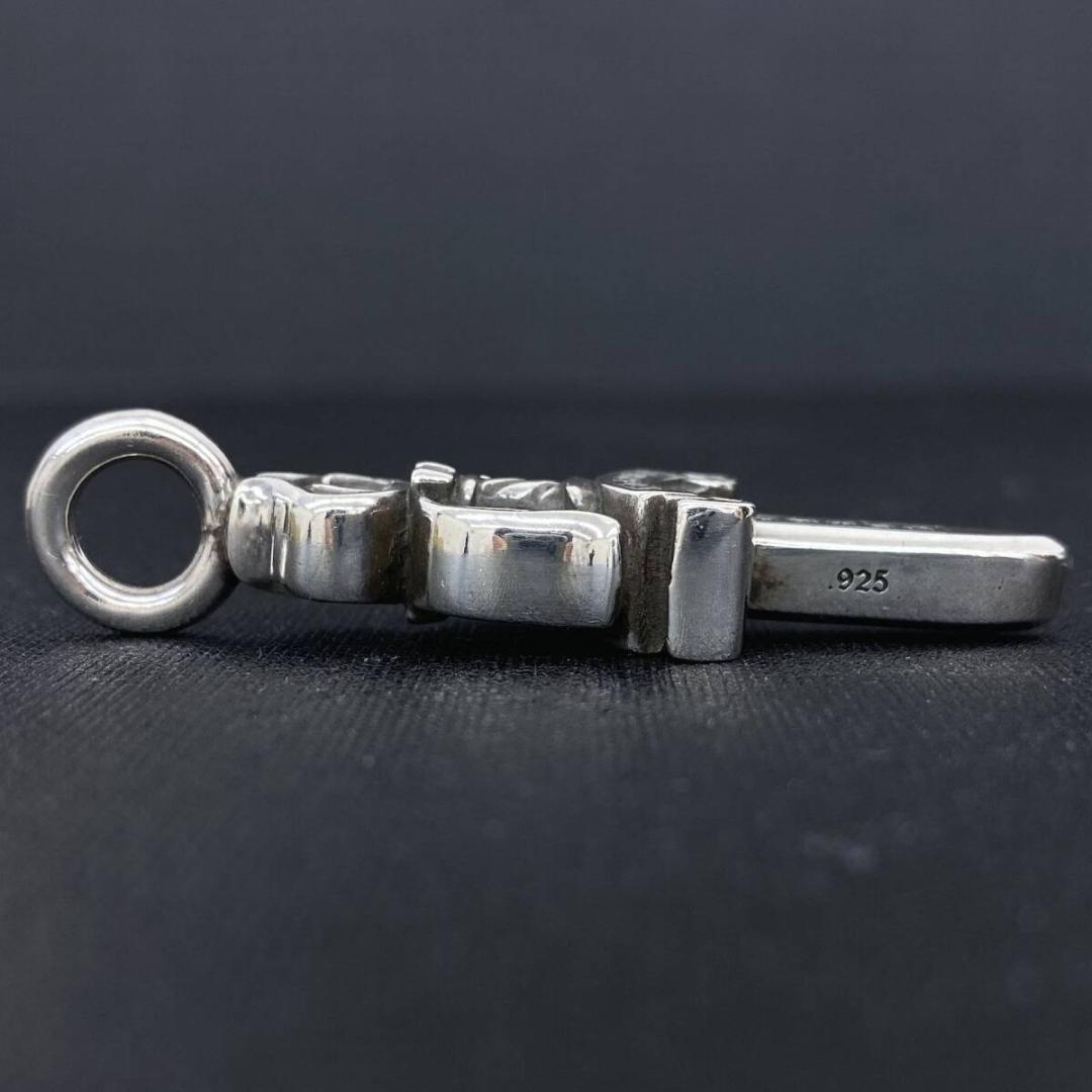 正規品 CHROME HEARTS シルバー 925 ダブル ダガー ペンダント