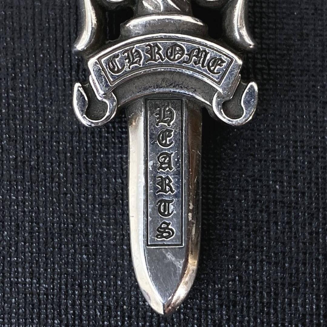 正規品 CHROME HEARTS シルバー 925 ダブル ダガー ペンダント