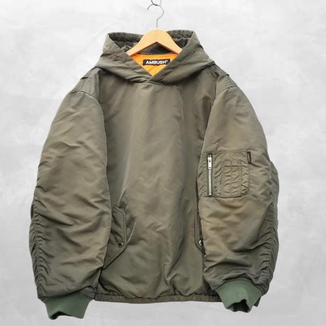 アンブッシュ AMBUSH プルオーバー フーディー MA-1 パーカー L