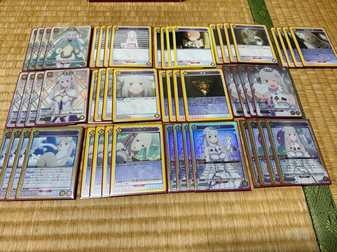 ユニオンアリーナ　リゼロ　エミリアデッキ　星1パラレル有り