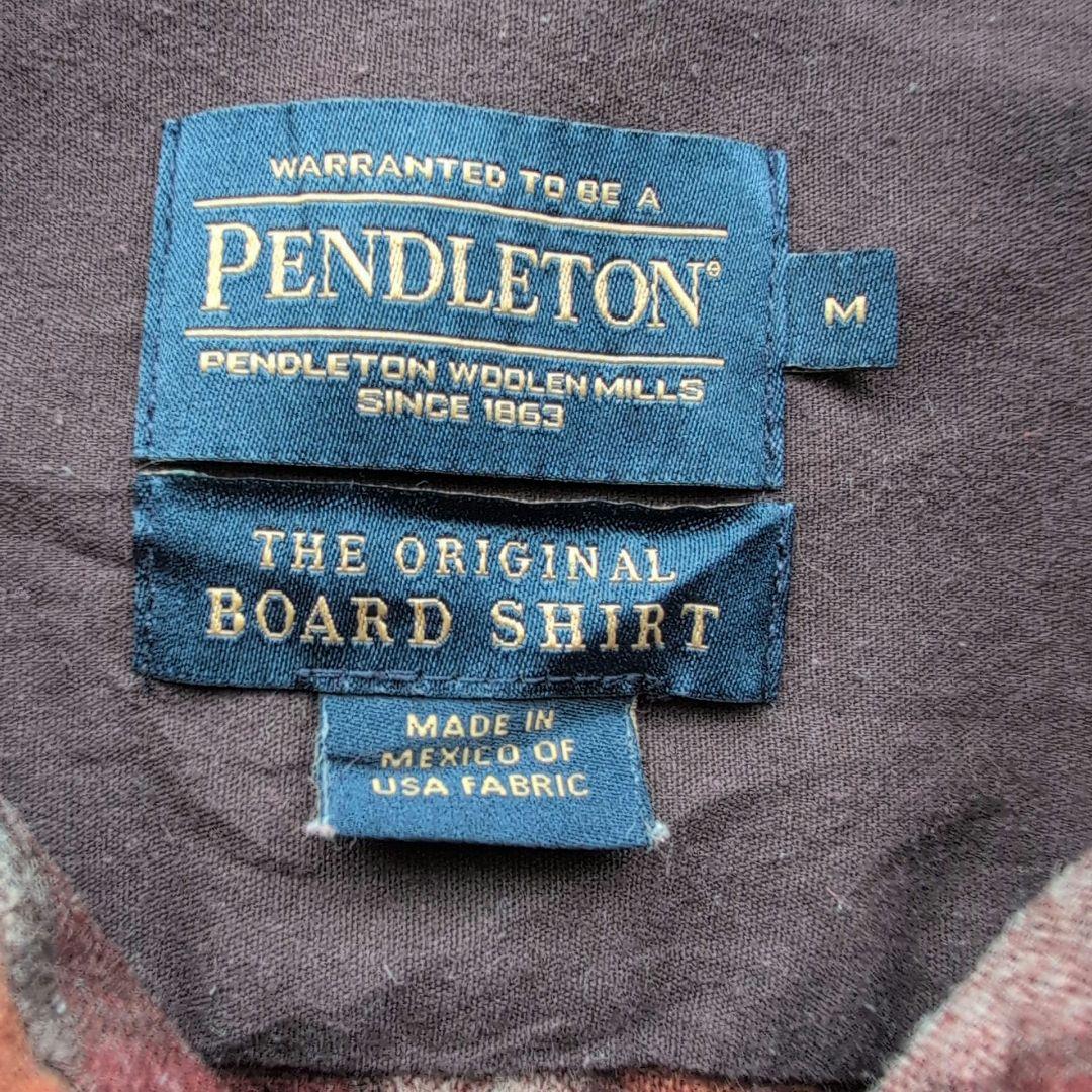 服*り様 ペンドルトン ボードシャツ ウール Mサイズ ブラウン系 マルチカラー
