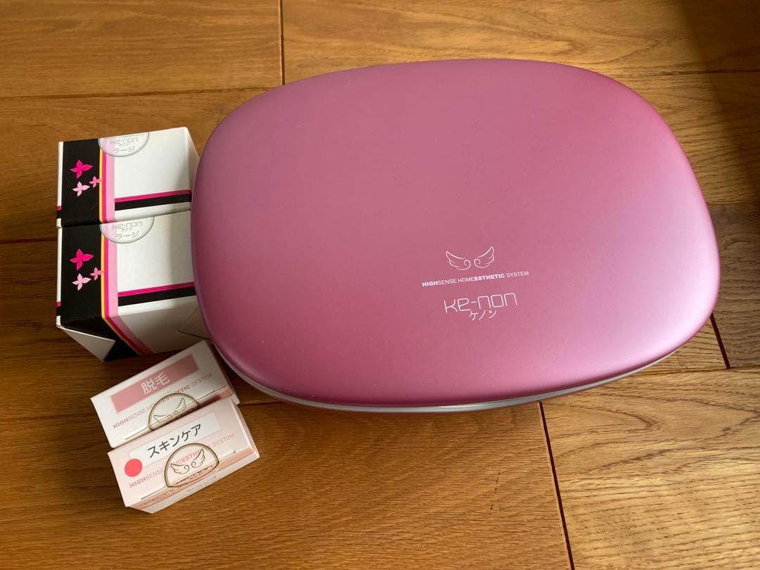 【未使用】ケノン 脱毛器 ver.4.1 本体とカートリッジ4個