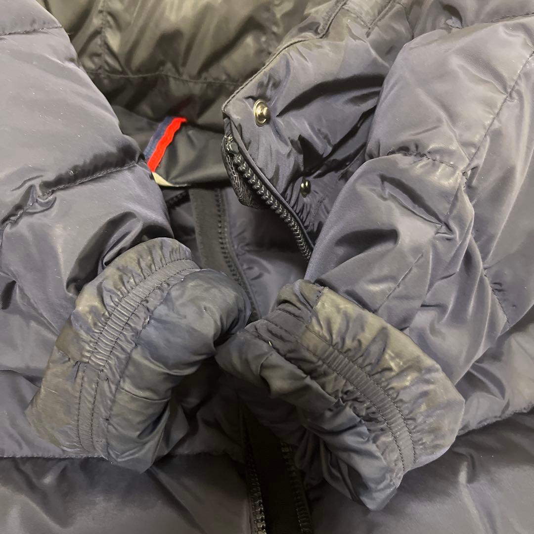 モンクレール　ダウンジャケット　ロングコート　フラメッテ　ネイビー　1