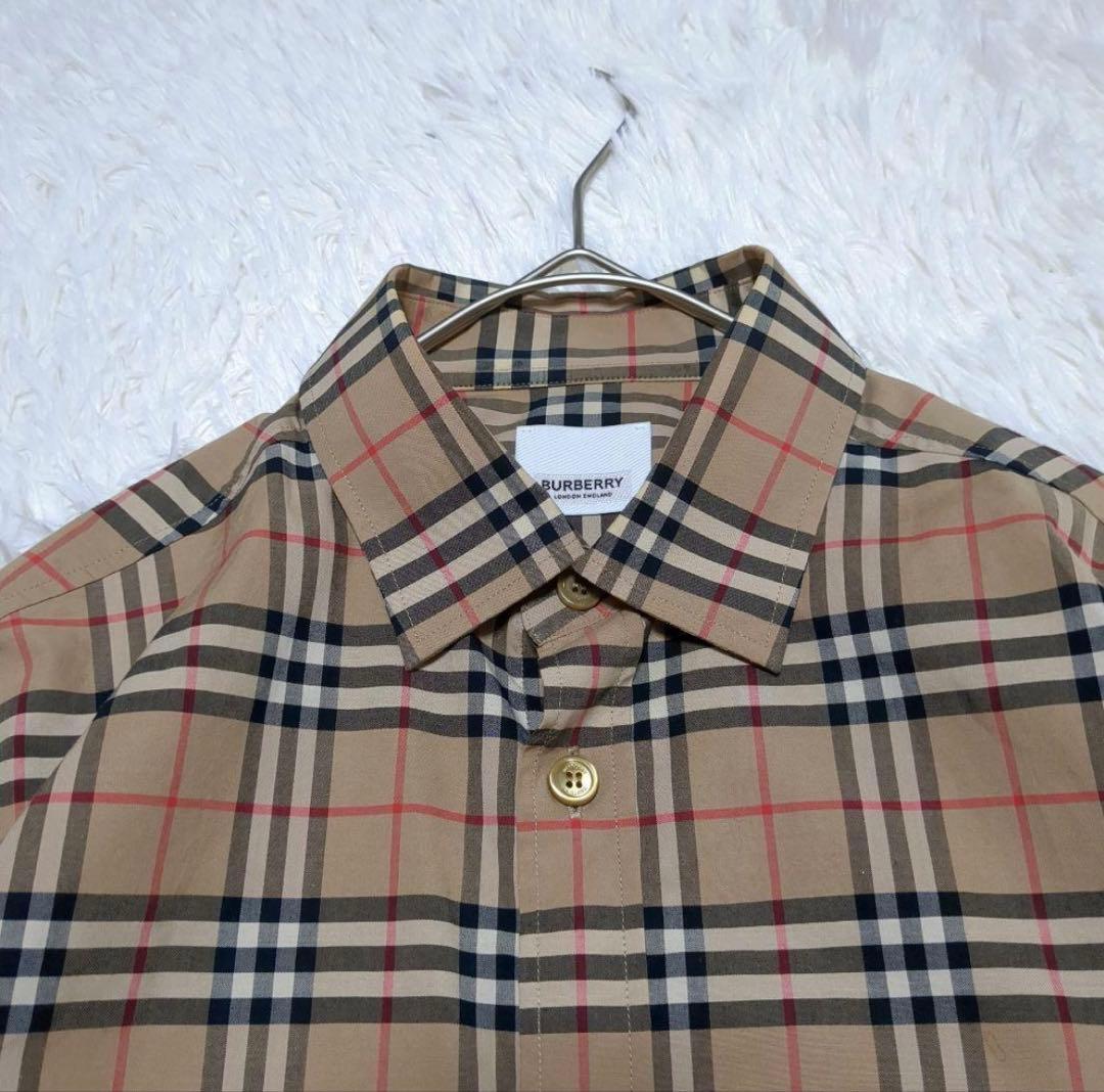 バーバリー　コットンシャツ　S相当