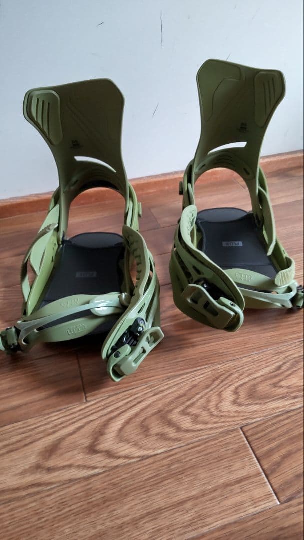 FLUX スノーボードビンディング オリーブグリーン Mサイズ