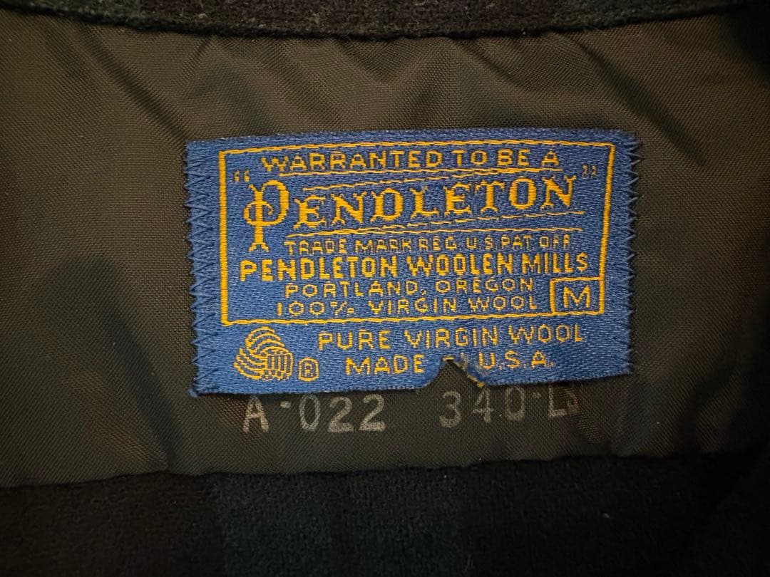 70s ペンドルトン　ブラックウォッチ　サイズM