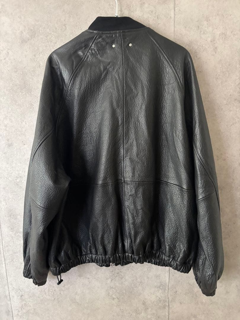 シュタイン stein　シュリンクレザージャケット　ジップアップ