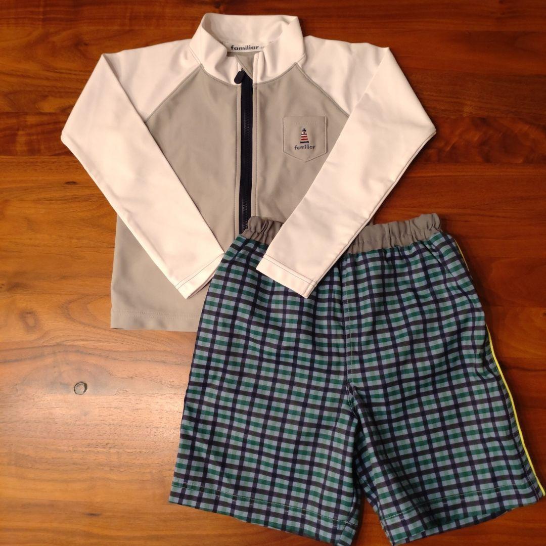 ファミリア　ラッシュガード　水着セット　男の子　100