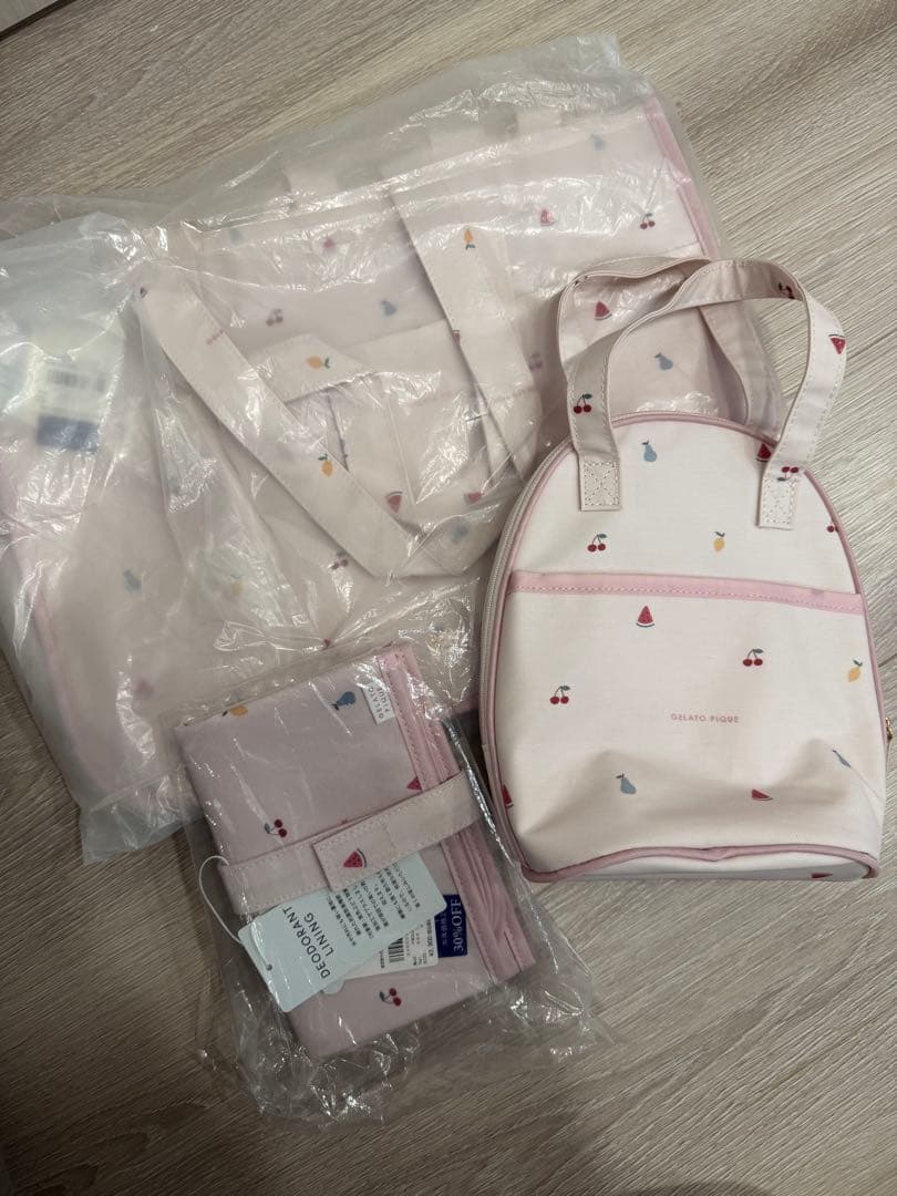 ジェラピケ ジェラートピケ マザーズバッグ ちびフルーツ おむつシート