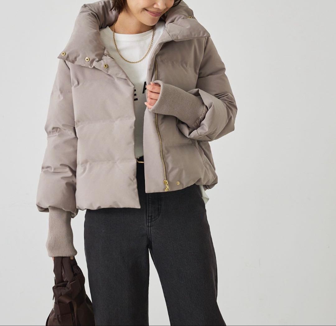 アバハウスマヴィ　袖リブシームレススタンドダウン　　Lサイズ