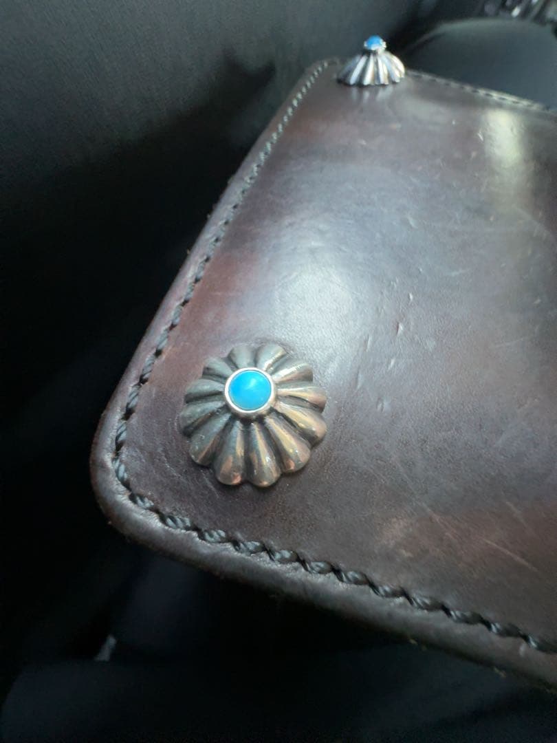 小物 LARYY SMITH / TURQUOISE TRUCKERS WALLET