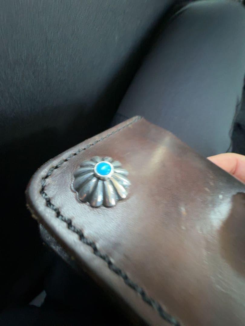 小物 LARYY SMITH / TURQUOISE TRUCKERS WALLET