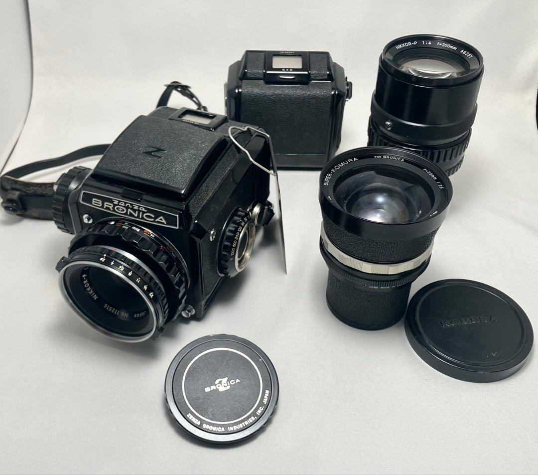 カビ有【ゼンザブロニカ s2 ブラック】+レンズ３本セット