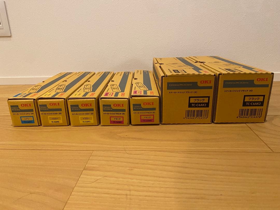 OKI トナーカートリッジ　TC-C4A 各色セット