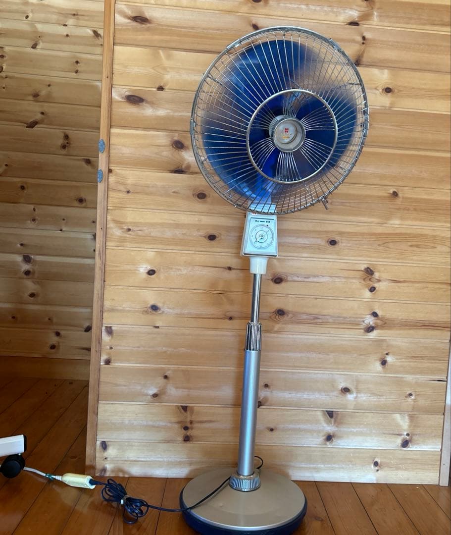 【送料込み】昭和レトロ ナショナル大型扇風機 F-35VH 動作品