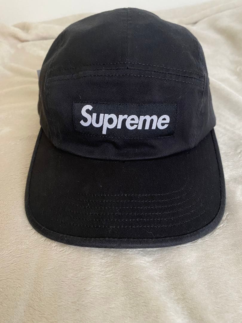 Supreme WashedChinoTwillCampCap ブラック
