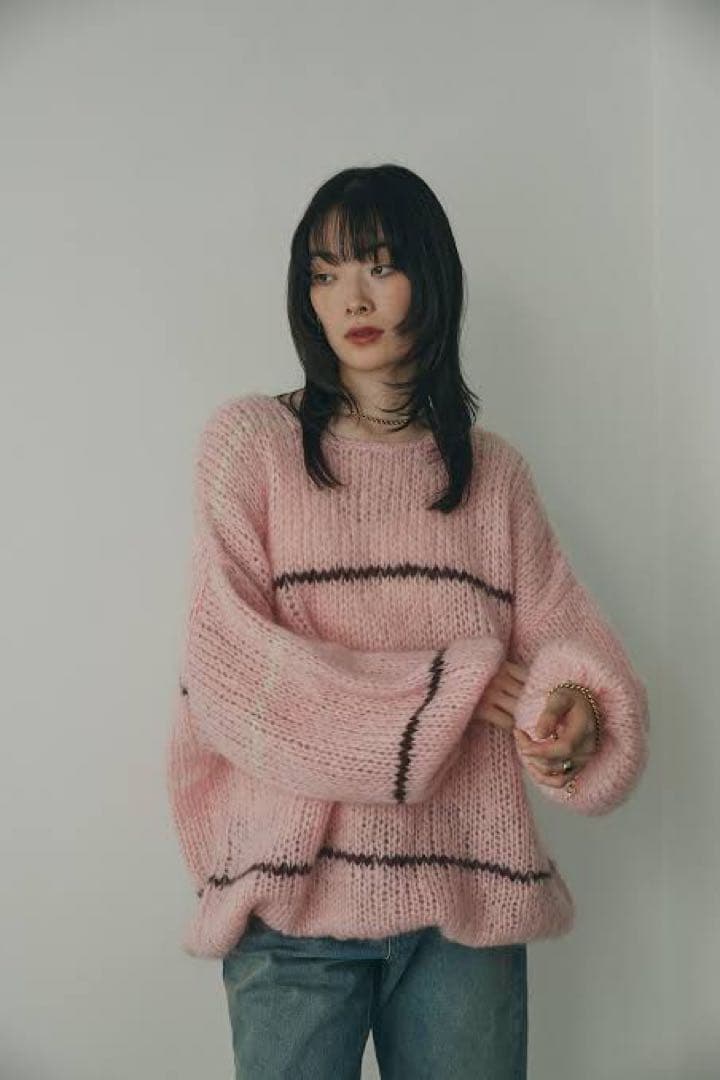 極美品　別注　完売品 mici BAILA掲載 ピンク ニット ROSEBUD