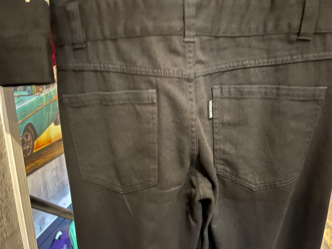 vansonタグ付きBLACKつなぎ