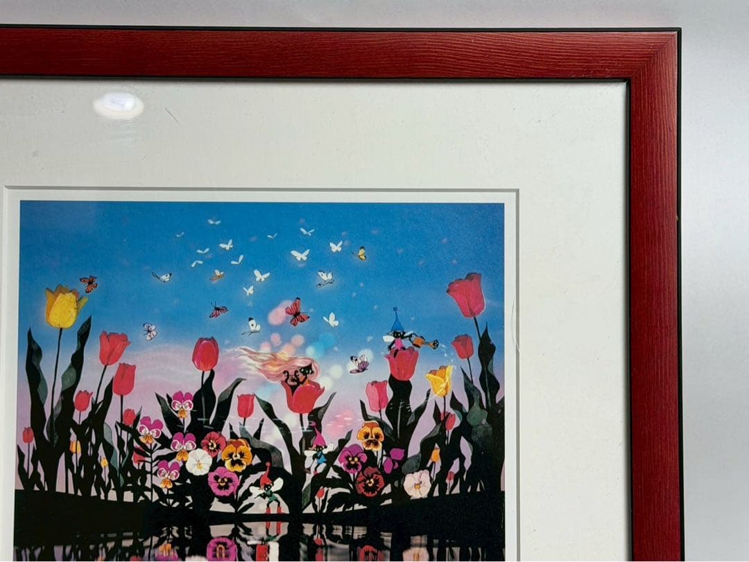 藤城　清治　四季の詩　花と少女