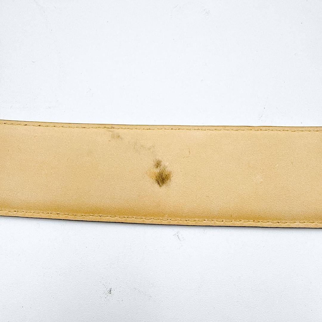 BVLGARI ブルガリ ベルト サークルロゴ シルバー金具 レザー ブラック