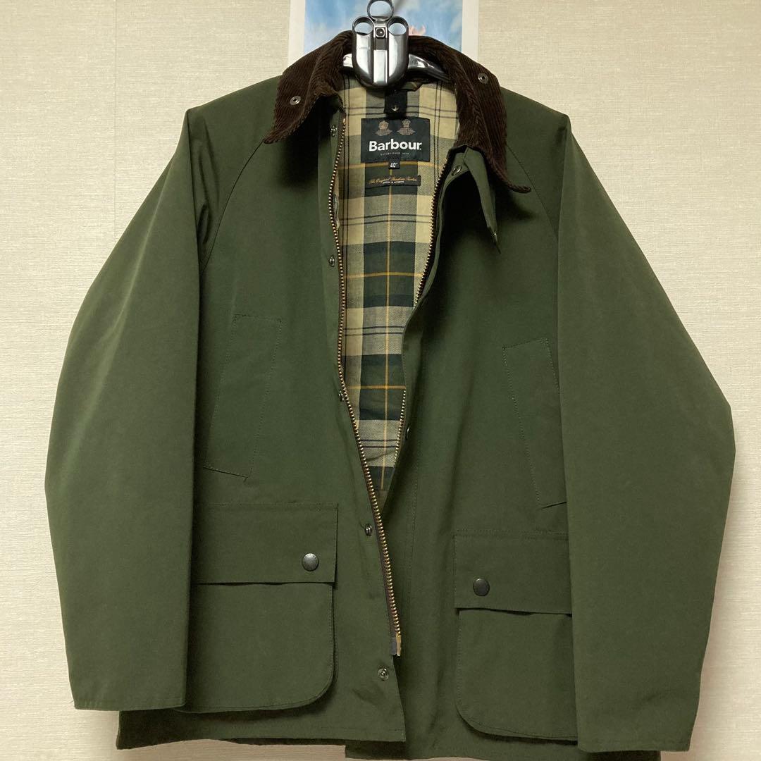 Barbour BEDALE 2レイヤー 40 ビームス別注 L カーキ