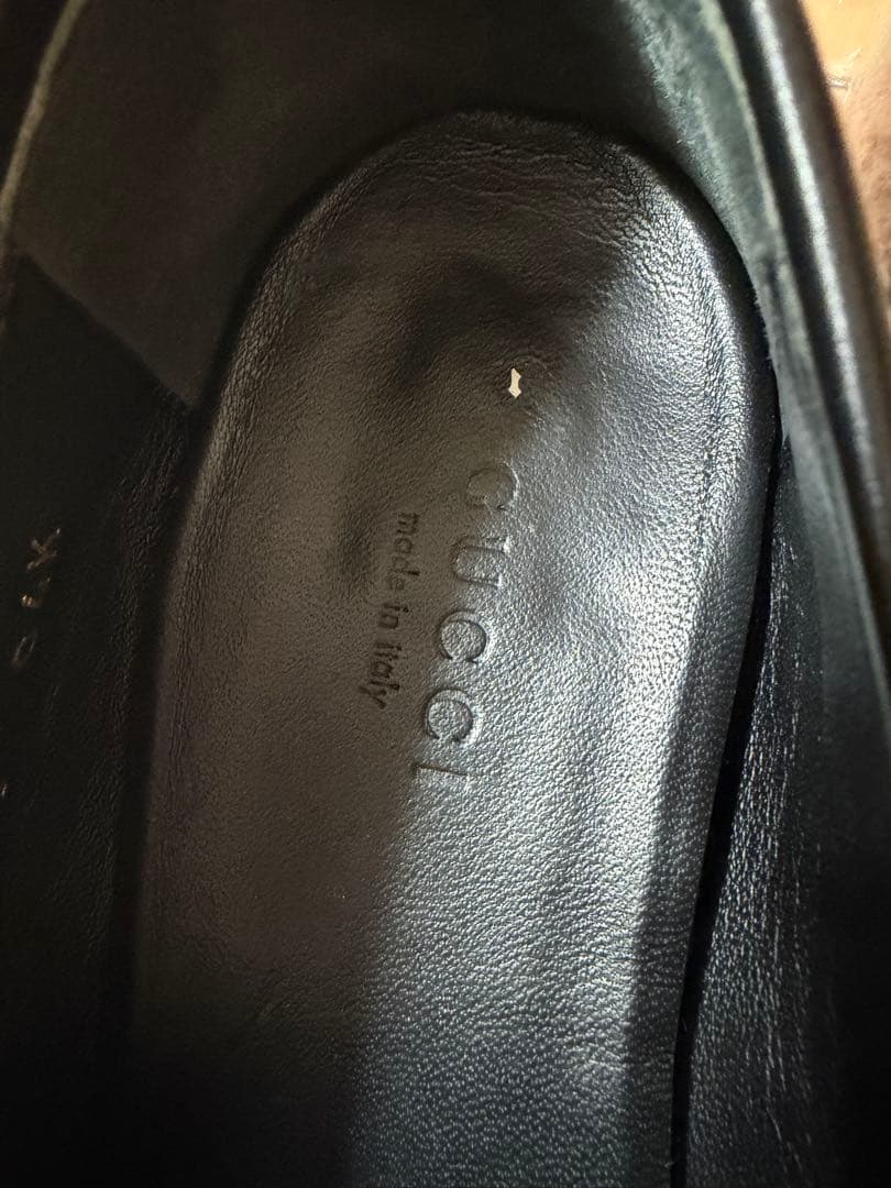 【GUCCI 】ホースビットローファー 36べージュ GGパターン　レディース