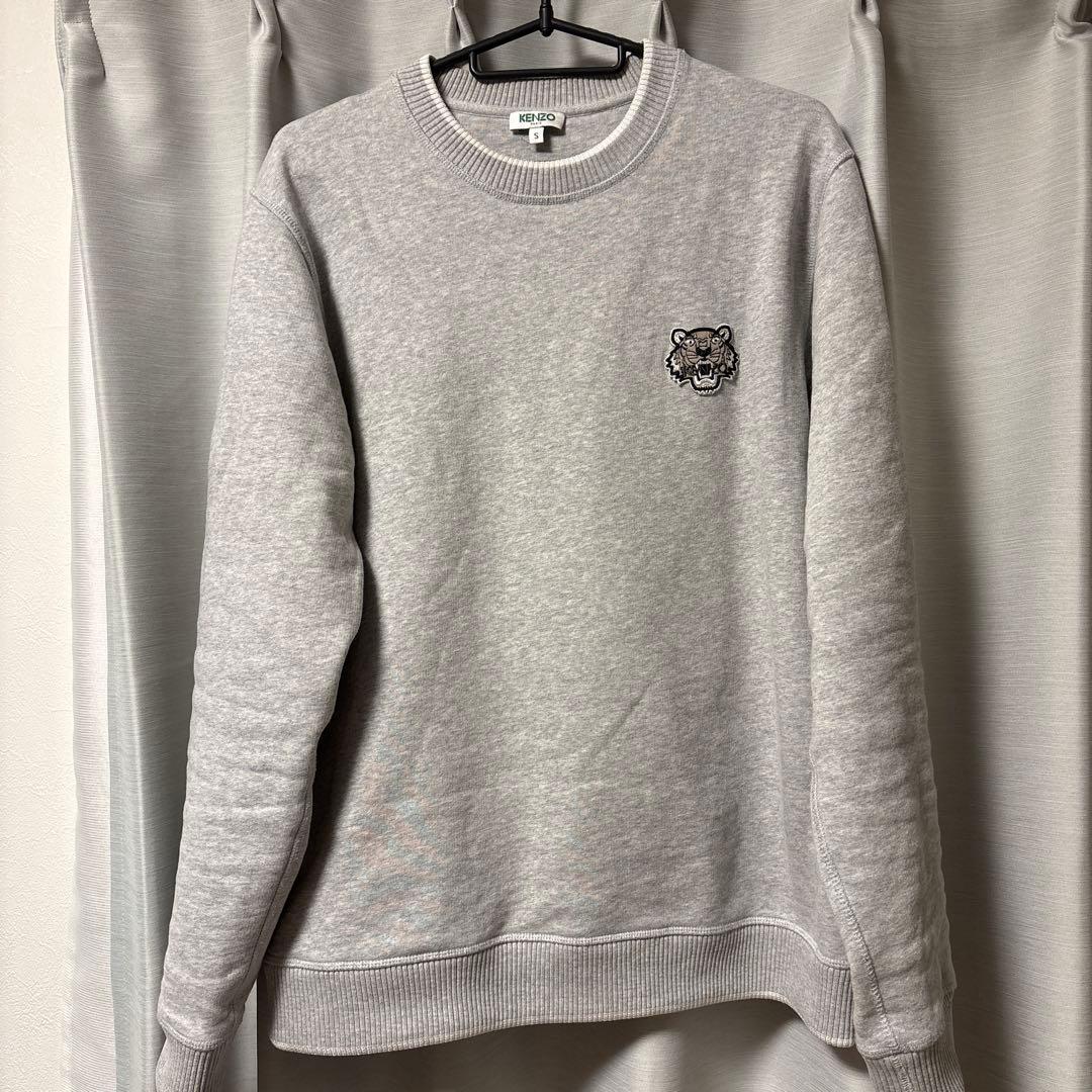 KENZO トラ刺繍 グレー スウェット S