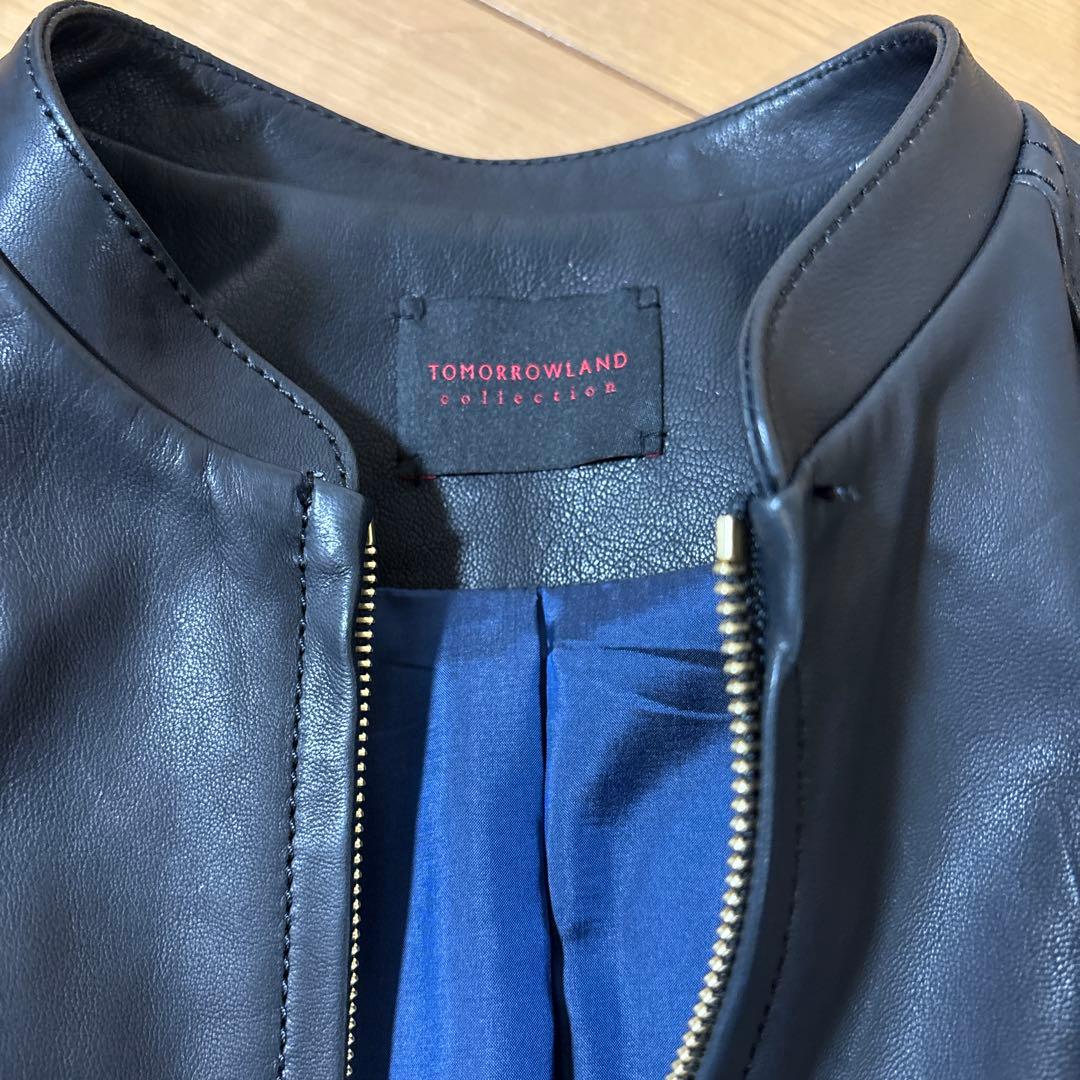 トゥモローランド　コレクション　ラムレザーブルゾン