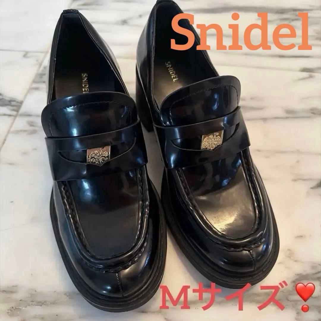 snidel♡ ヒール ローファー M size 美品