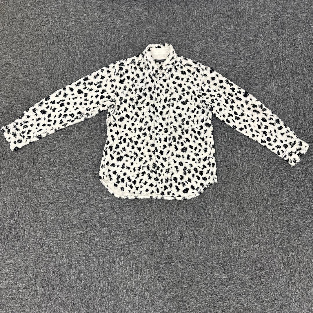 コムデギャルソンオムプリュス　AD2015 レオパード コットンレーヨンシャツ