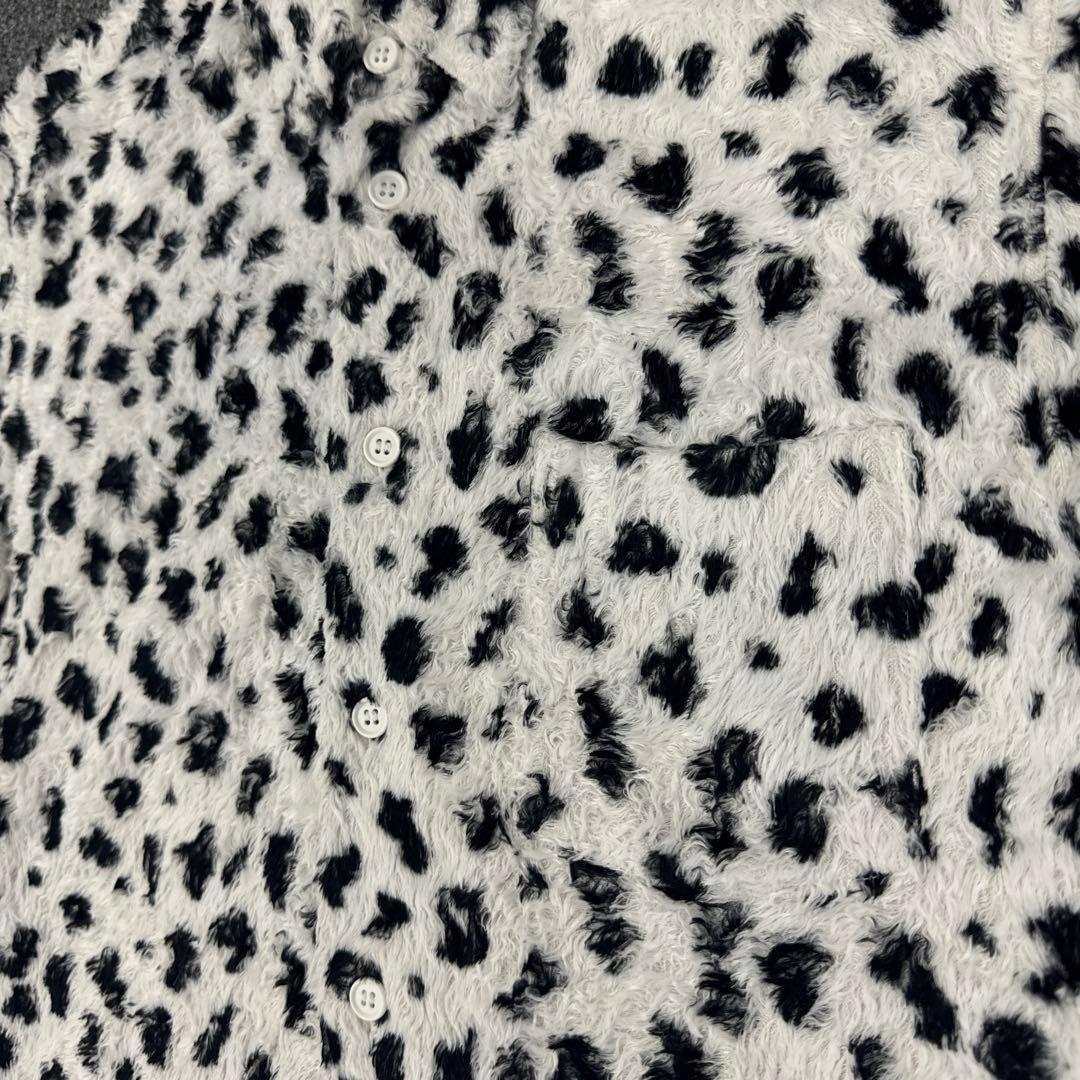 コムデギャルソンオムプリュス　AD2015 レオパード コットンレーヨンシャツ