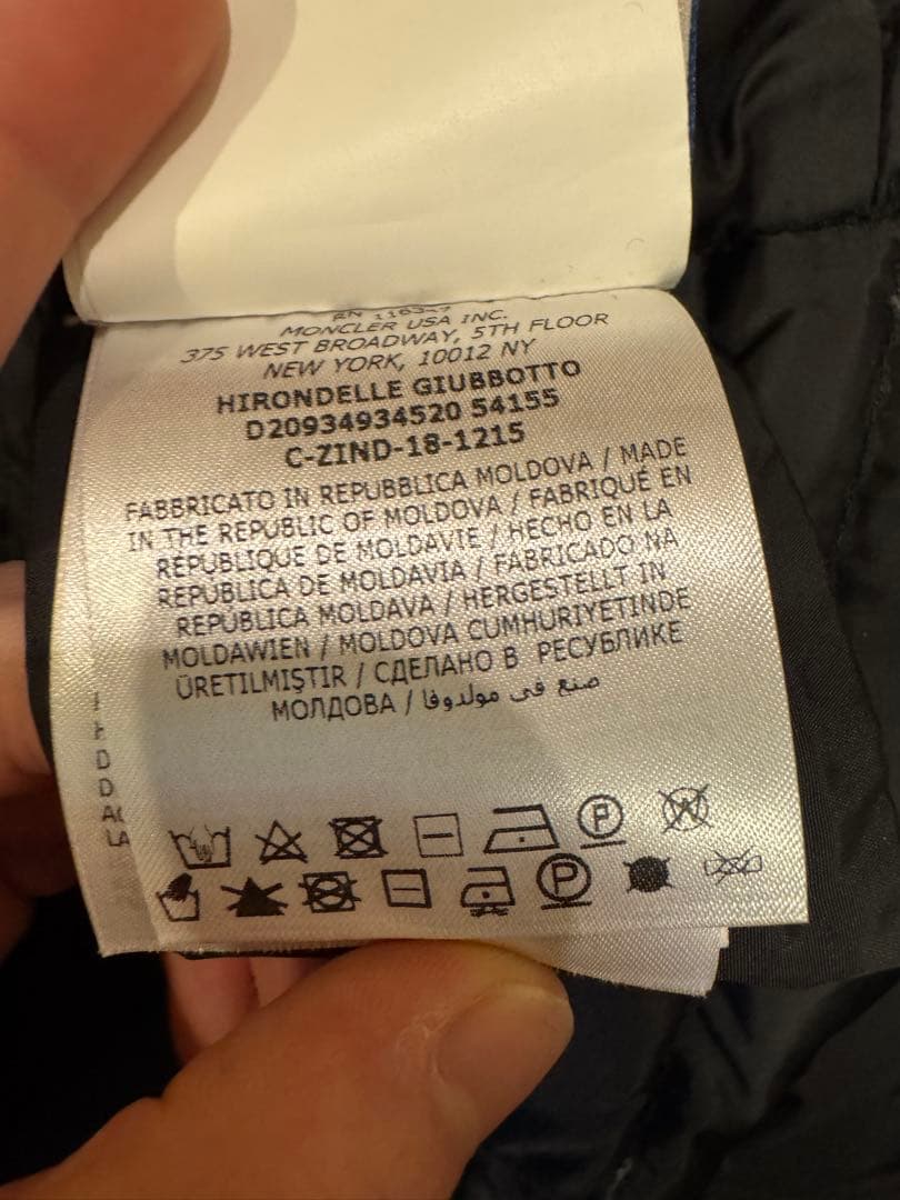 MONCLER HIRONDELLEダウンコート ファー確実正規品