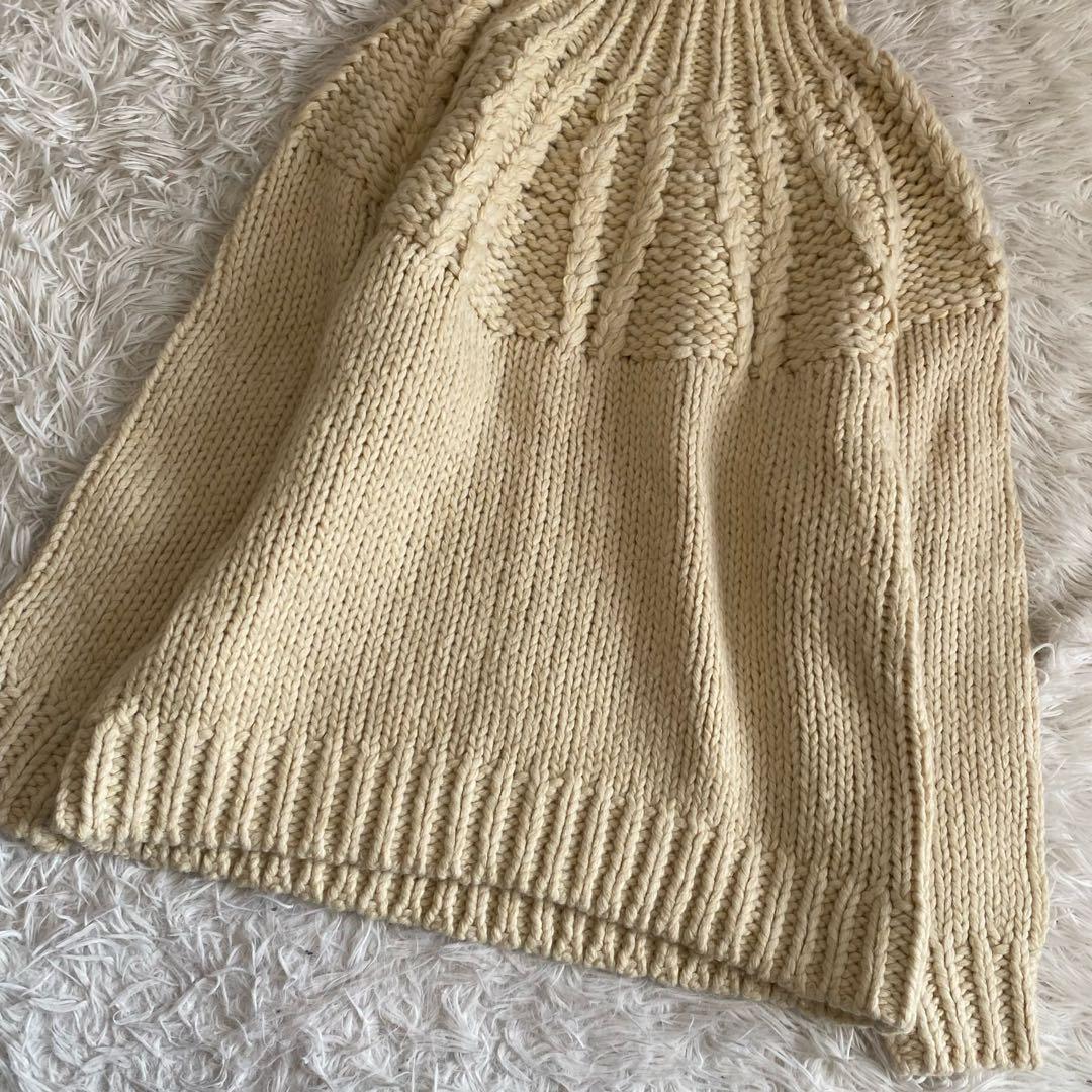 CLANE チャンキーケーブルハンドニットトップス 1 23AW 定価3.3万