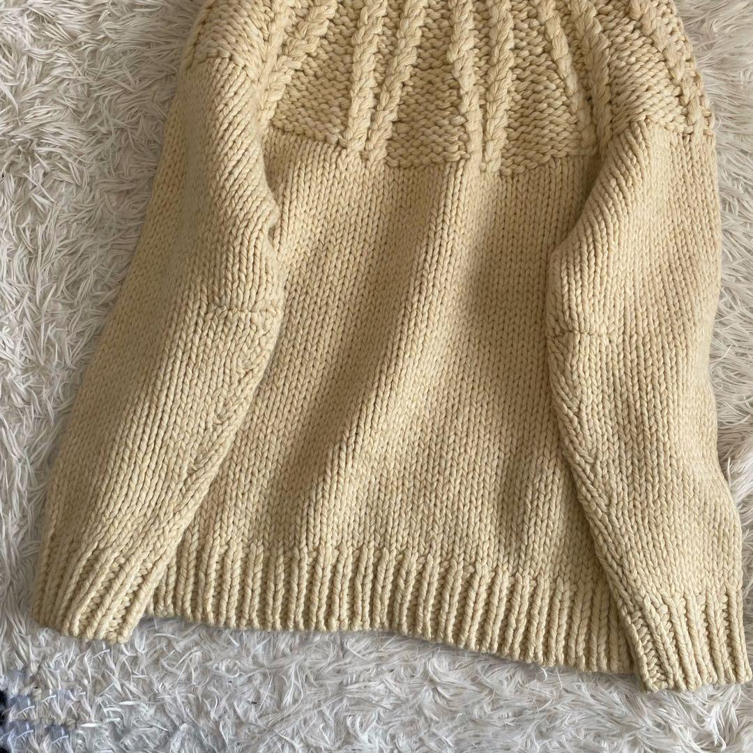 CLANE チャンキーケーブルハンドニットトップス 1 23AW 定価3.3万