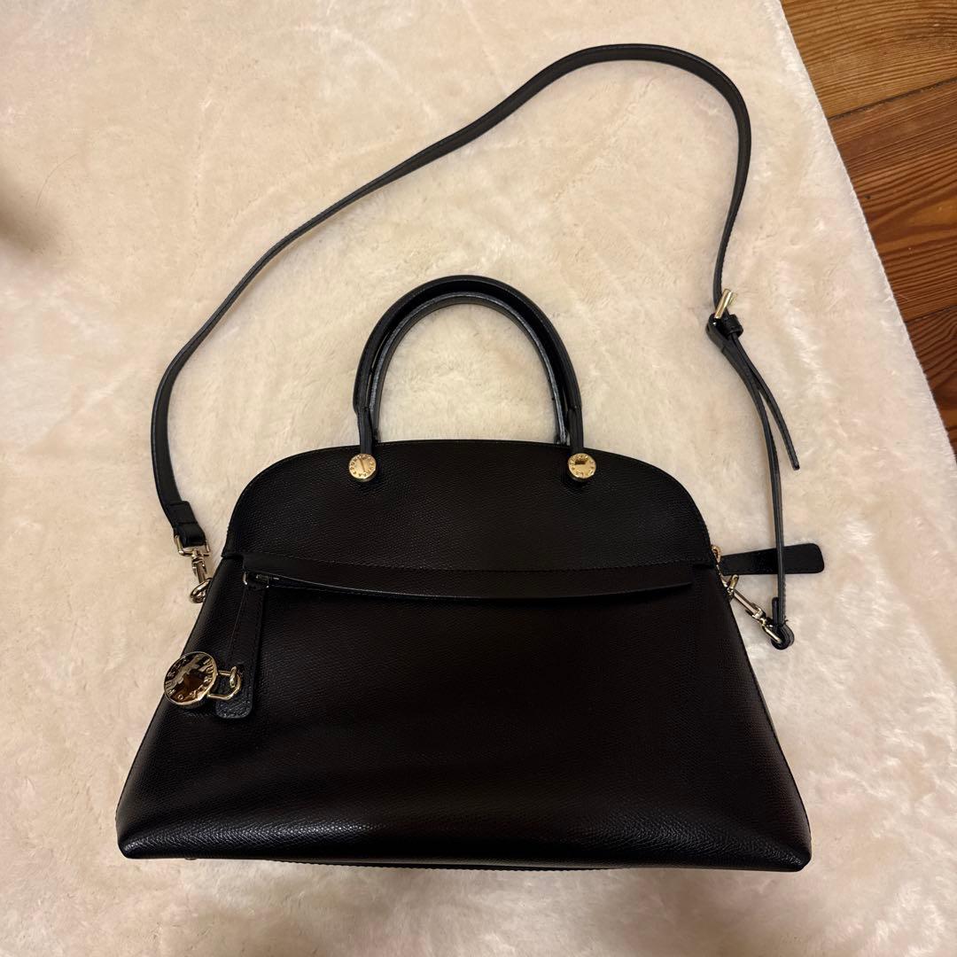 フルラ　パイパー　ブラック　美品