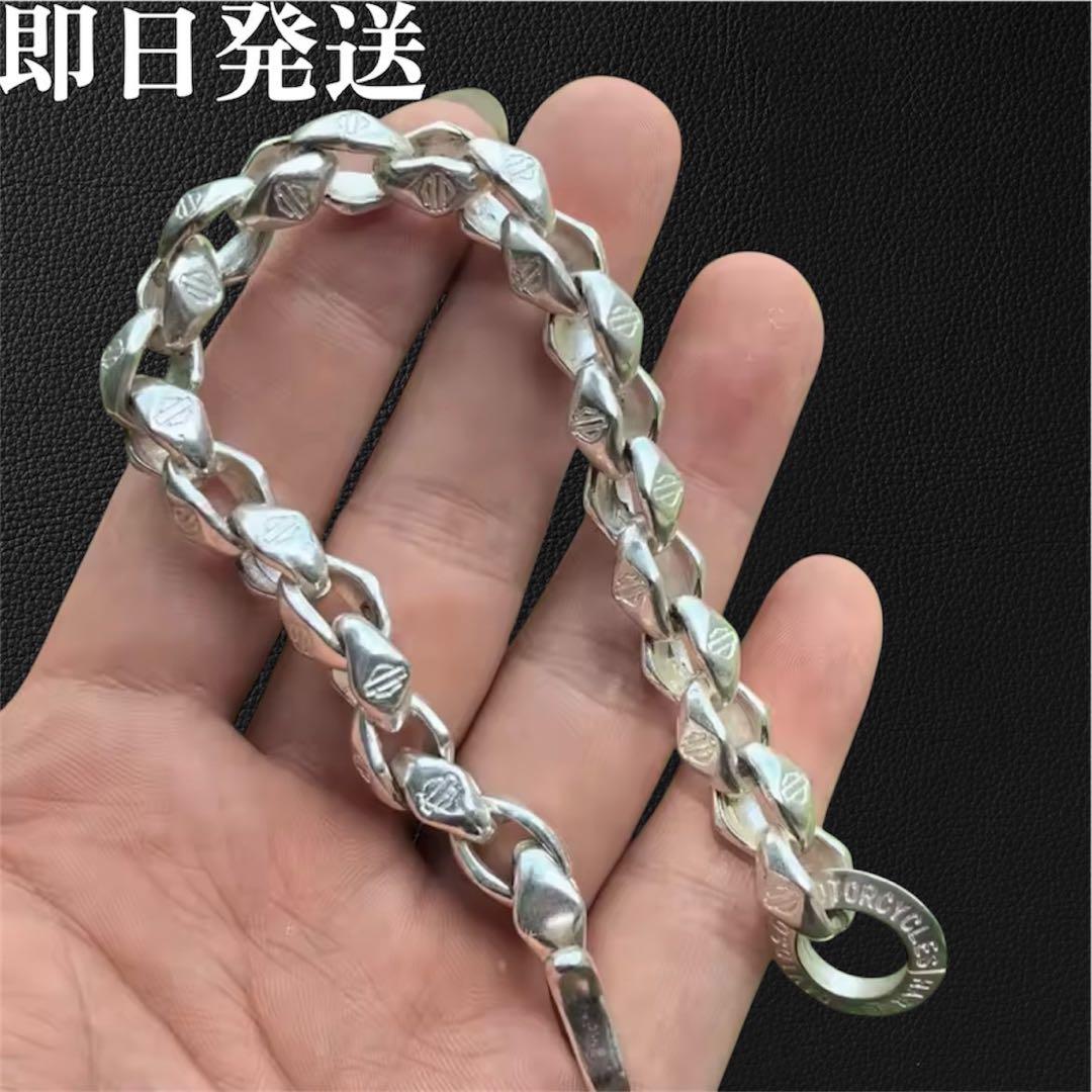 S925刻印 ヴィンテージ チェーンブレスレット　重厚感 フック　人気　3点